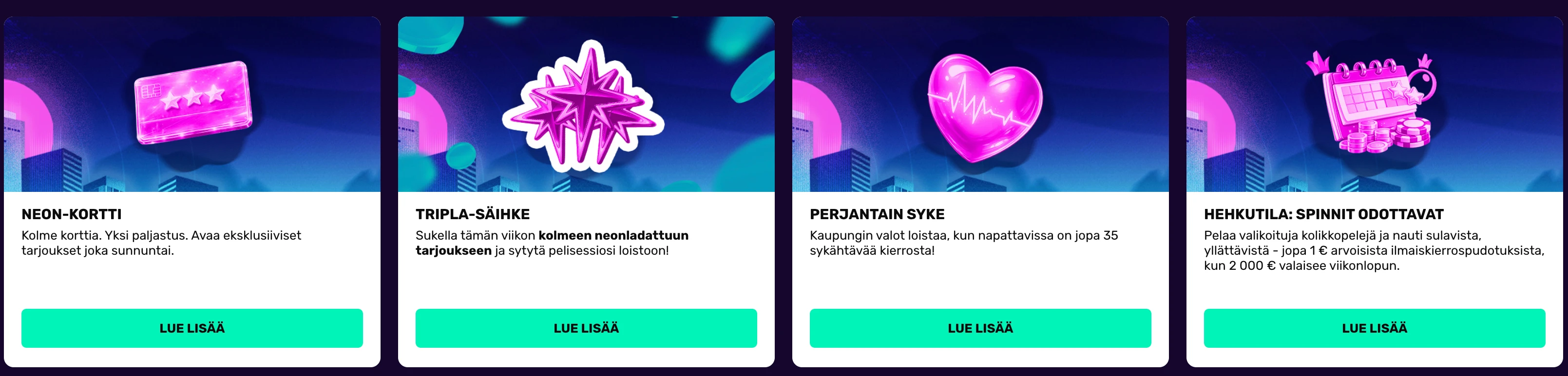 Neonvegas bonukset
